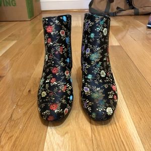 Floral booties
